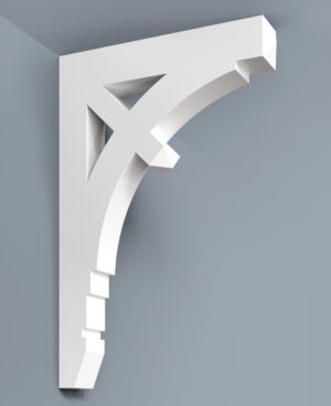 long pointy pvc bracket design for homes | HB