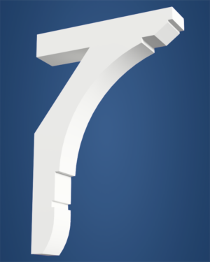 long open pvc bracket for homes | HB