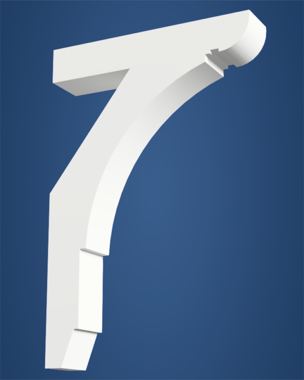 long open pvc bracket for homes | HB