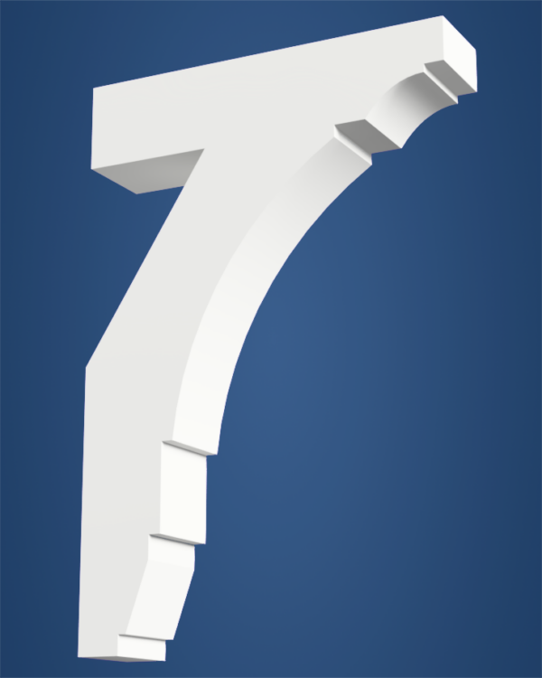 long open pvc bracket for homes | HB