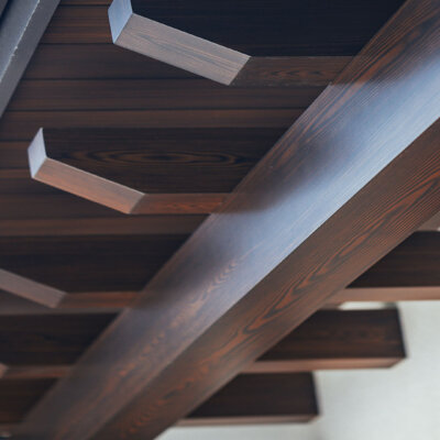Wooden rafter tails made by hardie boys inc