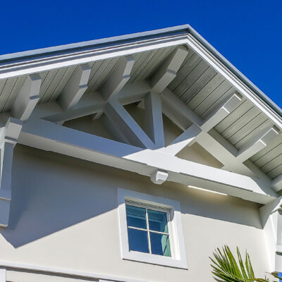pvc brackets attached a soffit system by hardie boys inc