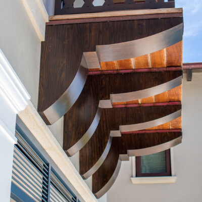pvc brackets with wooden look made by hardie boys inc