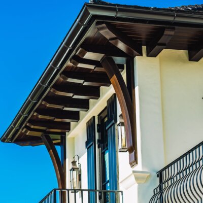 Stained Scaled PVC Brackets | HB