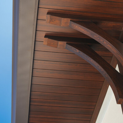 pvc brackets attached a soffit system by hardie boys inc