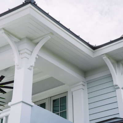 pvc brackets attached a soffit system by hardie boys inc