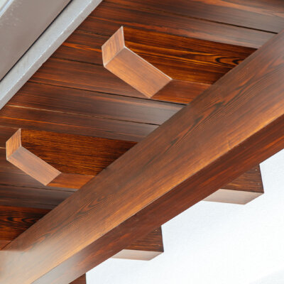 pvc brackets with a wood look