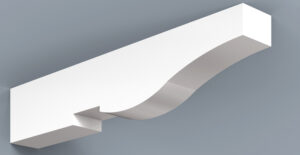 Open waved rafter tail | HB