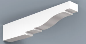 wide 3 cut rafter tail wavy | HB
