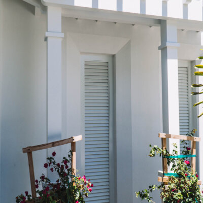 trellis or pergola made of pvc manufactured by hardie boys inc