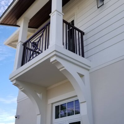 PVC Brackets and Corbels Trellis for Coastal Home | HB
