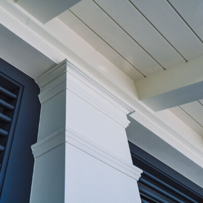 rafter tails with an architectural design