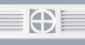 Cross Circle Louver for Coastal Homes | HB