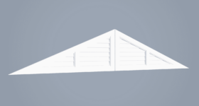 Triangle PVC Louver for Coastal Homes | HB