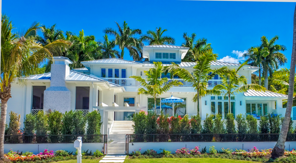 Florida home with soffit materials used for exterior trim