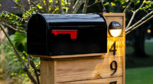 Modern Brick Mailbox